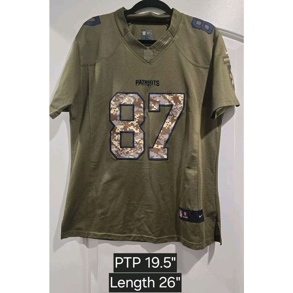 Patriots Youth Jersey Gronkowski #87 Salute To Service Nike XL‎ 18/20 EUC